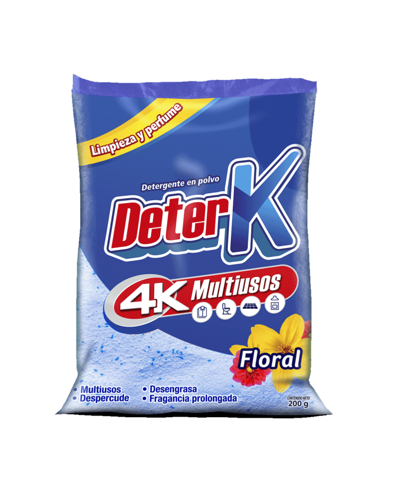 Detergente 4K Floral 200Grs