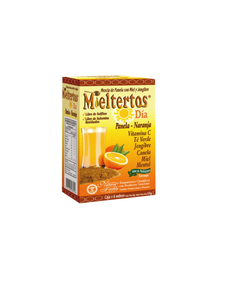 Mieltertos Gripa Dia Naranja-Jengibre X6 Sobres
