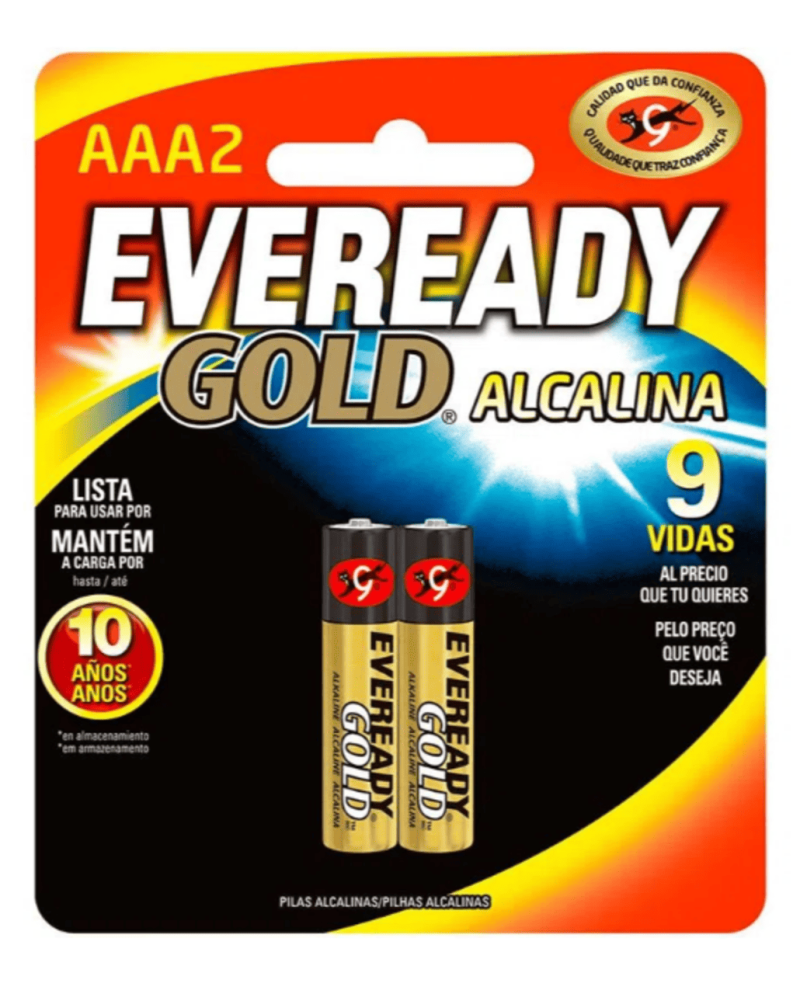 Eveready Gold Aaa Tarjeta X2