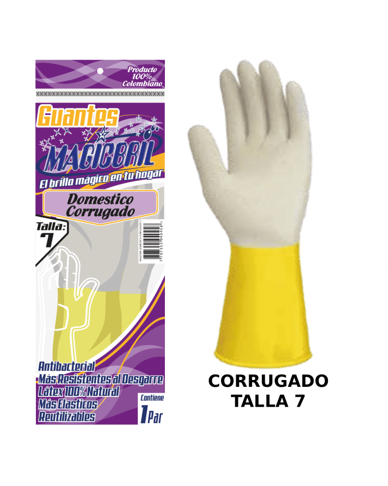 Guante Magicbril Corrugado Talla 7