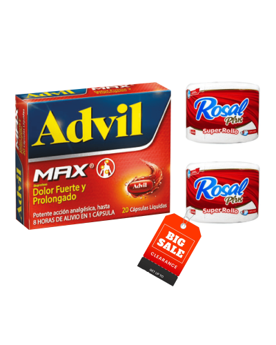 Advil Max X20 GTS 2 Papel Rojo