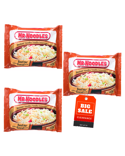 Sopa Mr.Noodles Carne X3...