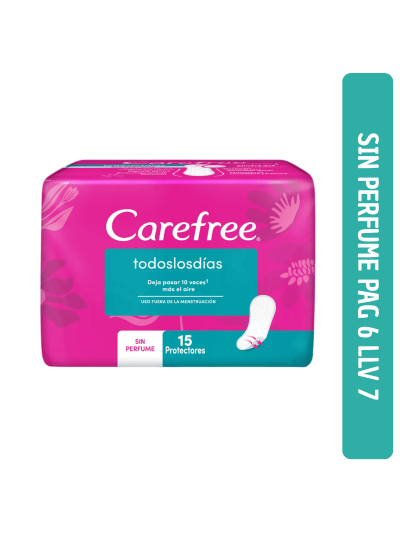 Carefree x15 Sin Perfume...
